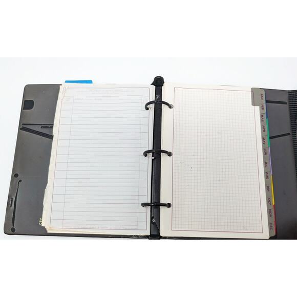 Vintage 90s Black Day Runner Planner Calendar 71872 - Picture 9 of 16